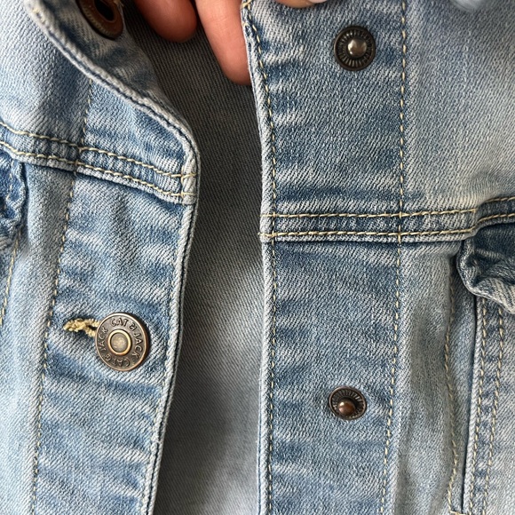 Cat & Jack Girls Denim Jacket Size XL 14/16 - Picture 5 of 8